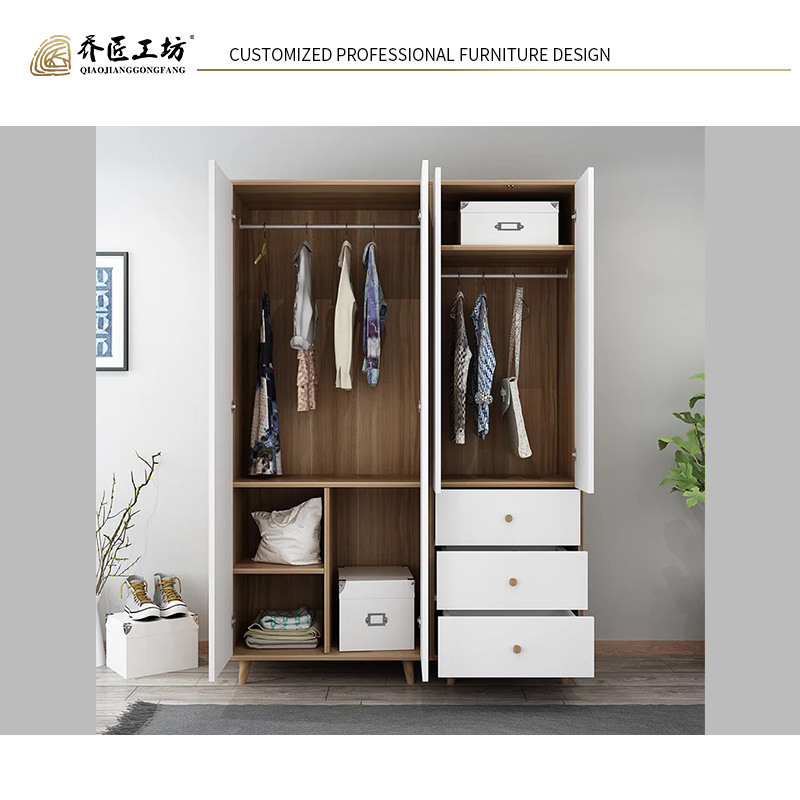 Modern Design Sold Wood Closet Wardrobe Bedroom Furniture Wardrobe Wirh Drawer