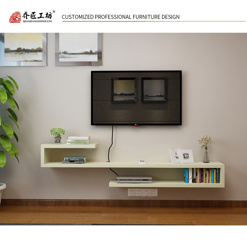 Modern Wall Mounted Media Console Multi-function Floating TV Stand Shelf