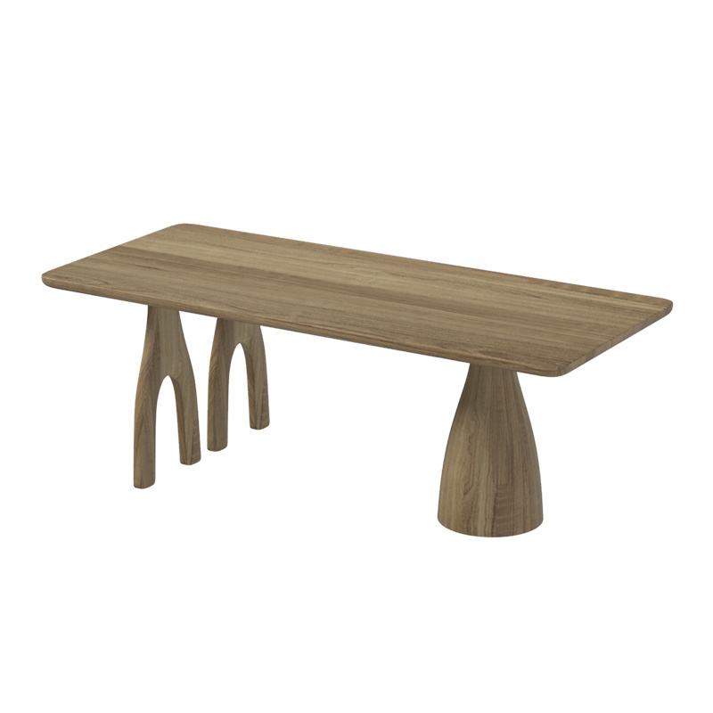 Modern solid wood rectangular table Simple kitchen casual dining table Designer Home Restaurant Dining Table dining furniture