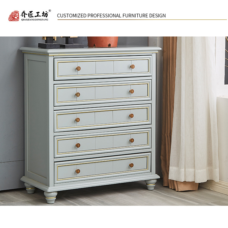 Eco-friendly Hot Selling America Style Multi Drawer Chest Mini Corner Chest Of Drawer