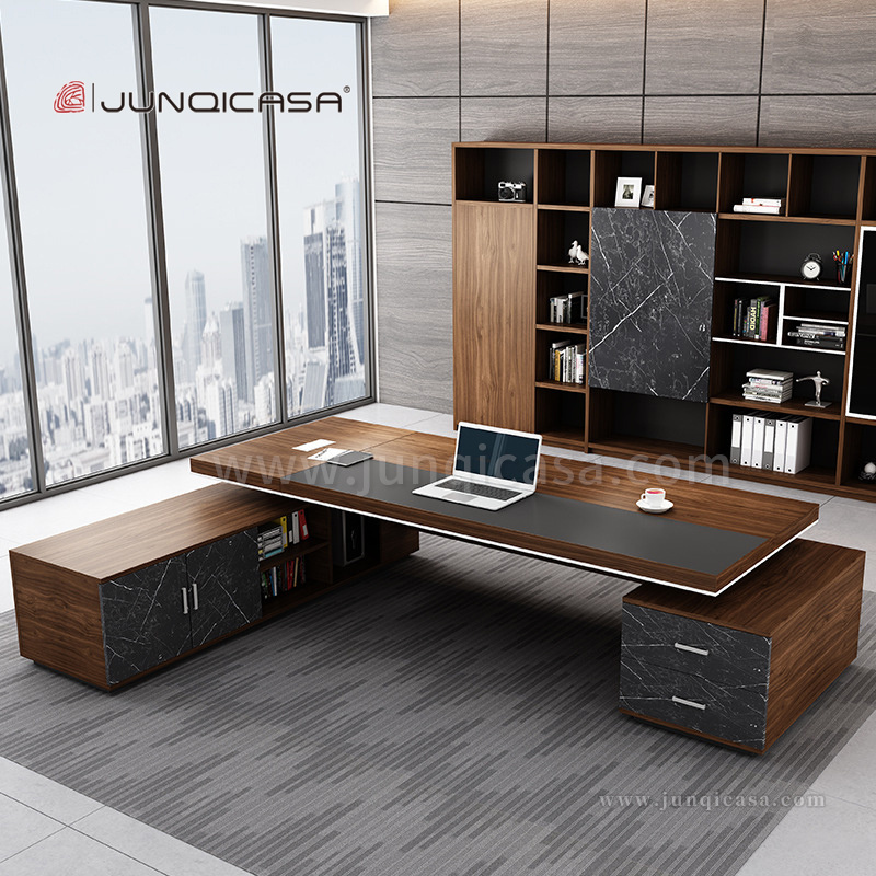 Luxury Design Office Boss Table Solid Wood Office Desk Executive Computer Office Table Furniture