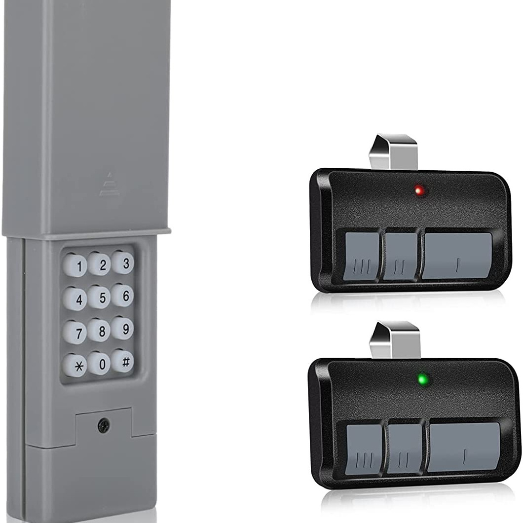 Garage Door Keypad 877MAX with 893MAX Garage Door Opener Remote 3-Channels Garage Keypad Replace 878MAX 377LM 877LM 376LM 977LM