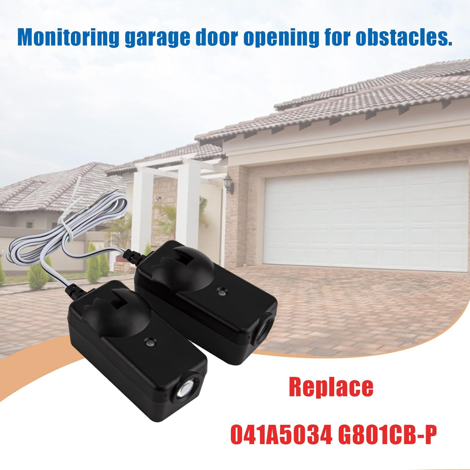 41A5034 Safety Sensor Kit Garage Door Sensors Garage Doors from 1997 to Present Can Be Used