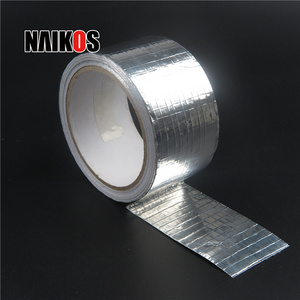 Glass Fiber Insulation Silver Cloth Grid Reinforced Duct Aluminium Foil Adhesive Tape