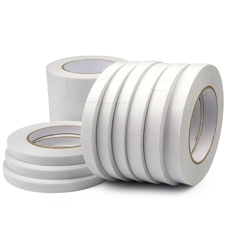 Cheap Solvent Based/Water Activated/ Hotmelt Based Adhesive Paper Double Sided Tissue Tape Non Woven Cotton Tape