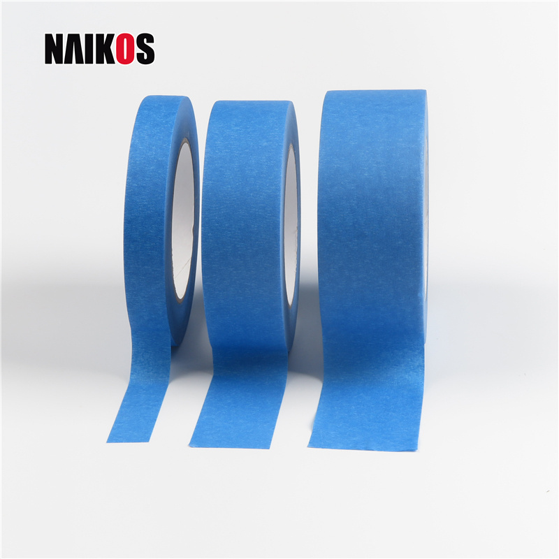 Multi-use  Masking Crepe Paper Painting Adhesive  14 Days UV Resistant Blue Painters Tape