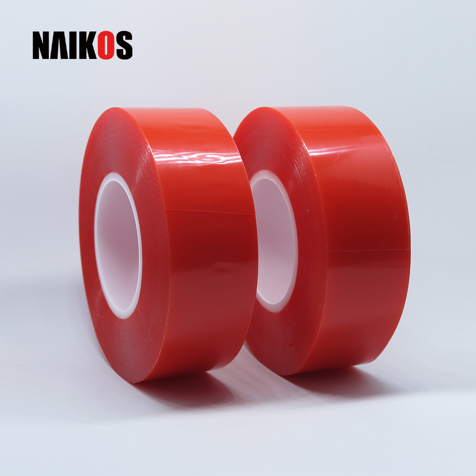 4965 Red Liner Clear Polyester Film Strong Acrylic Adhesive Double Sided PET Tape