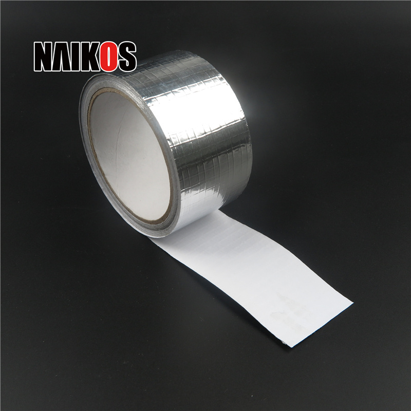 Glass Fiber Insulation Silver Cloth Grid Reinforced Duct Aluminium Foil Adhesive Tape