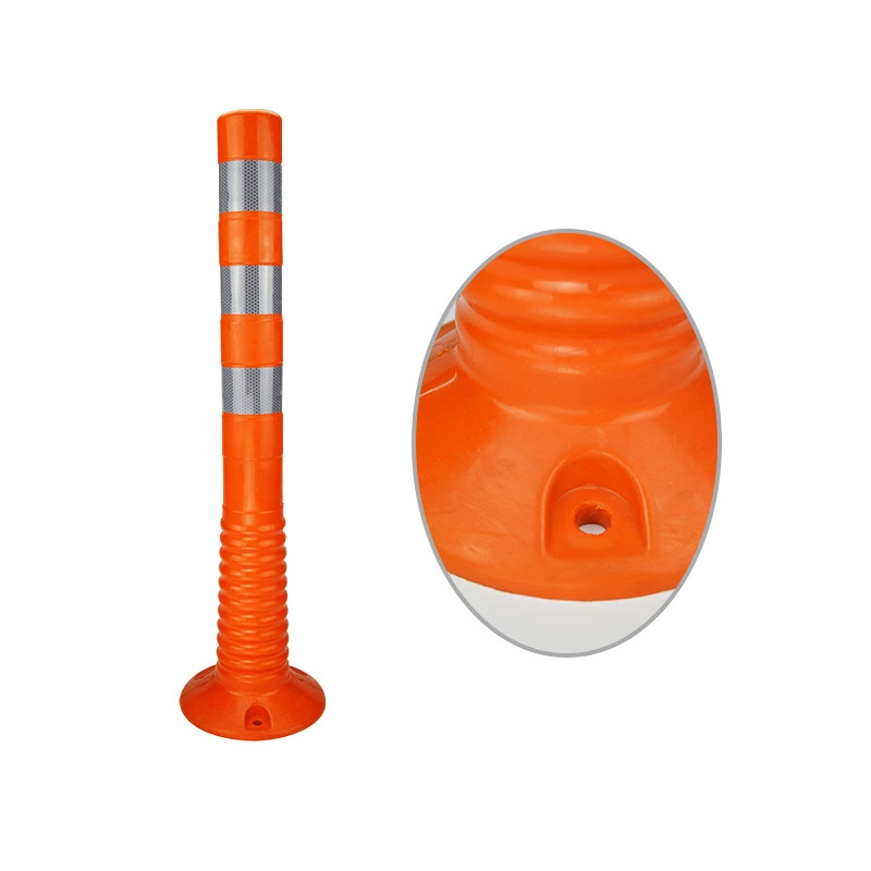 Factory High Flexible bollards PU Warning Post Road Safety Traffic Delineator Post 75cm 100cm