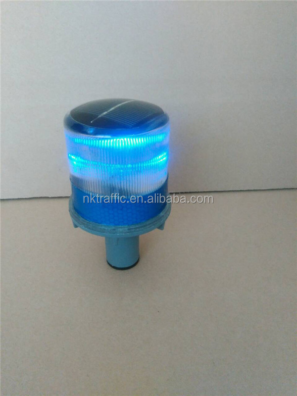 led flashing road safety light solar traffic cone warning light