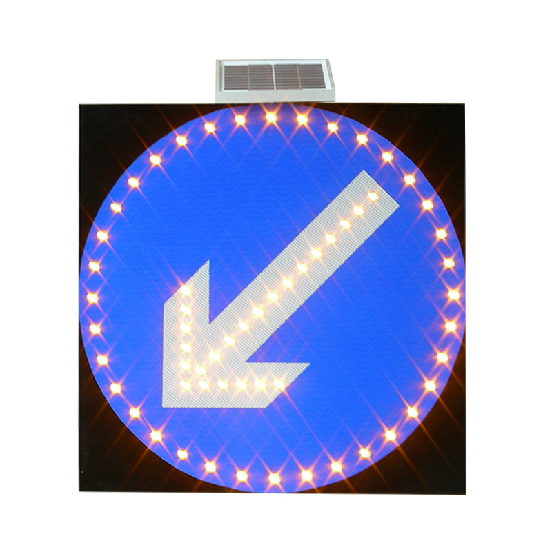 Customized aluminum solar powered LED traffic warning sign crosswalk signal LED traffic signal stop sign