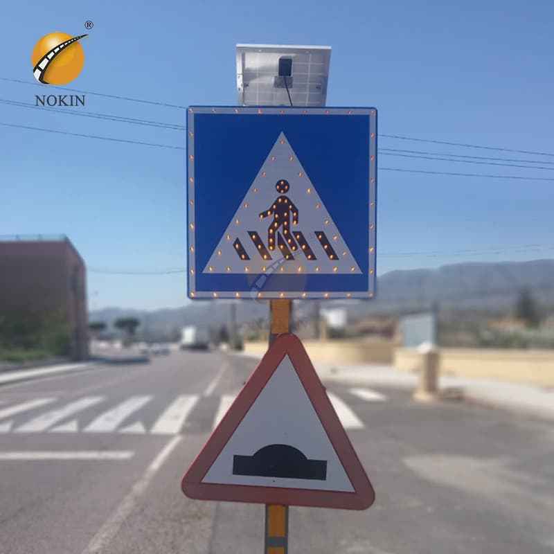 Yellow Pedestrian Crosswalk Signs Octagon Solar Flashing Light Traffic Stop Sign LED Solar Powered Traffic Road Safety Sign