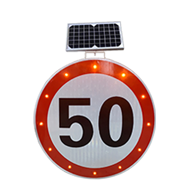 Solar Powered Traffic Road Sign Emergency Exit Safety Warning Traffic Signs