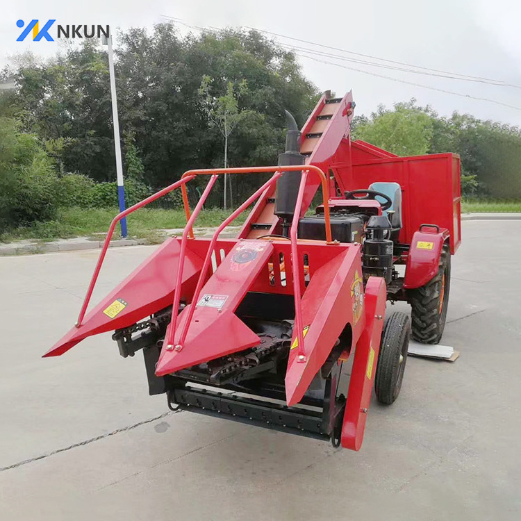 Tractor mounted corn maize harvester sweet corn harvester machine for corn cob harvest