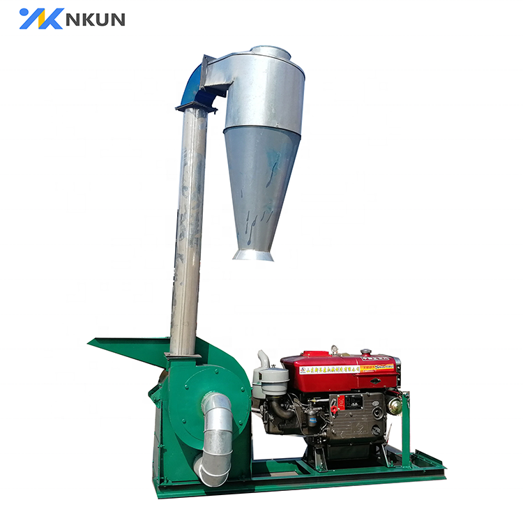 Good quality straw crusher machine, disc crusher corn straw grass cattle sheep feed farm agricultural equipment for sale