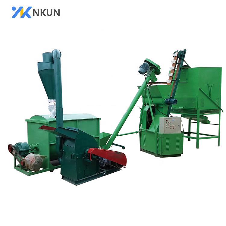 Crumble chicken 5tph pallet feed production line feed mixer machine production line