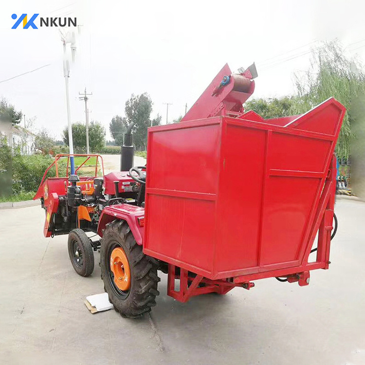 Tractor mounted corn maize harvester sweet corn harvester machine for corn cob harvest