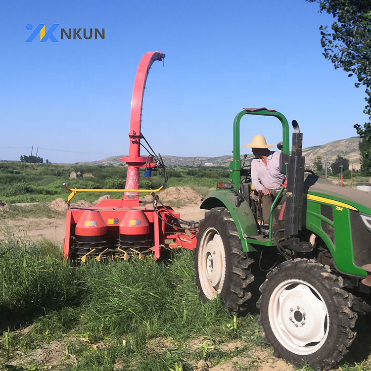 Napier grass self propelled towed forage harvester for silage cut