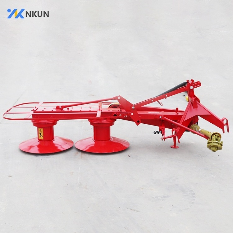 High efficiency walk behind lawn mower grass mower machine rotary disc mower