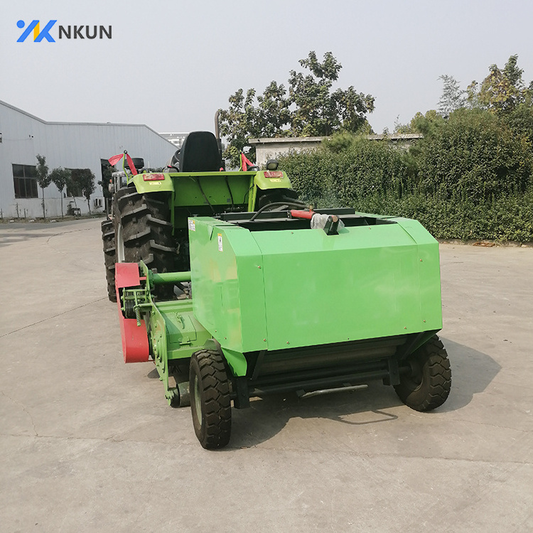 Agricultural small hay baler atv grass straw cutting chopper round baler for sale