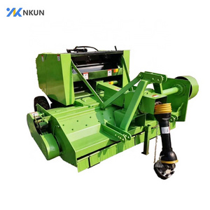 Agricultural small hay baler atv grass straw cutting chopper round baler for sale