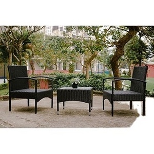 Small KD Wicker Bistro Coffee Set for Garden Furniture and Balcony Space