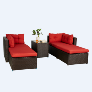 Hot Sale Garden Furniture All Weather Outdoor Furniture Patio Rattan Garden Sofas Outside Seats Sofa Set