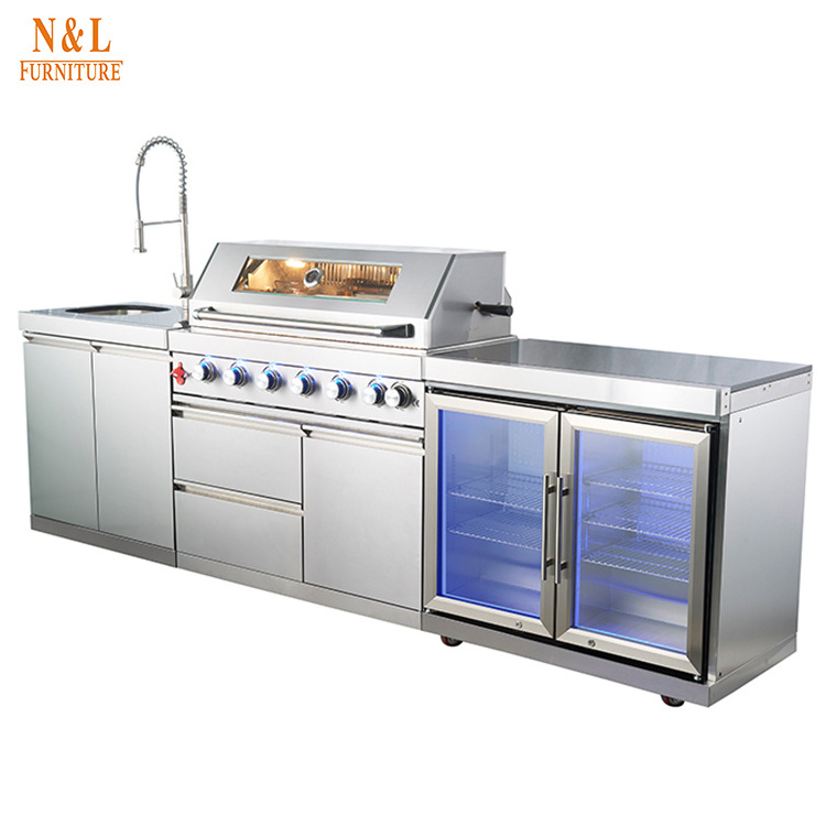 commercial outdoor kitchen/Stainless steel bbq gas grill/gas bbq grill