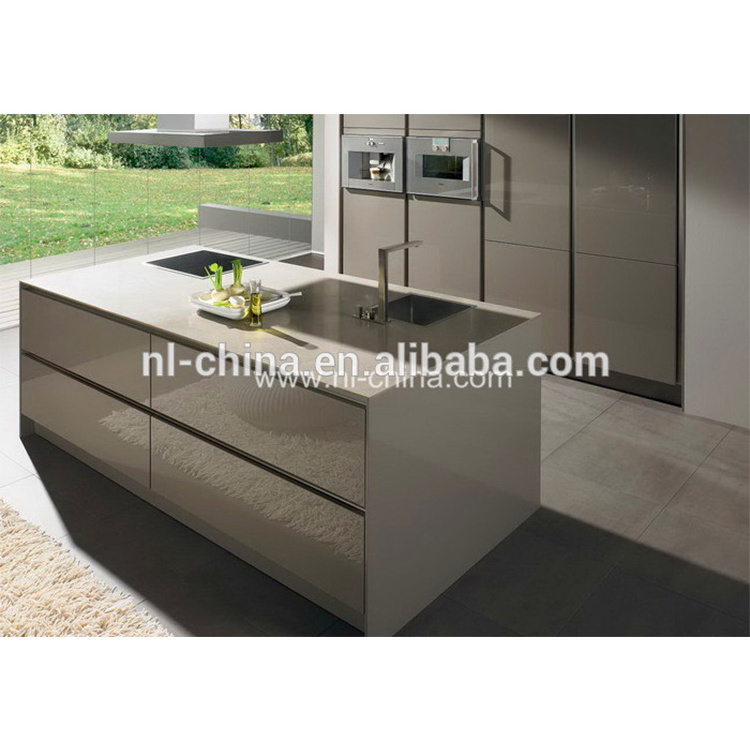 Modern Style purple color mdf high gloss lacquer kitchen cabinet