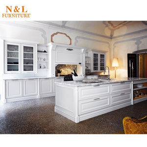 Turkey cherry solid wood kitchen cabinet,solid wood kitchen cabinet wood cupboard design