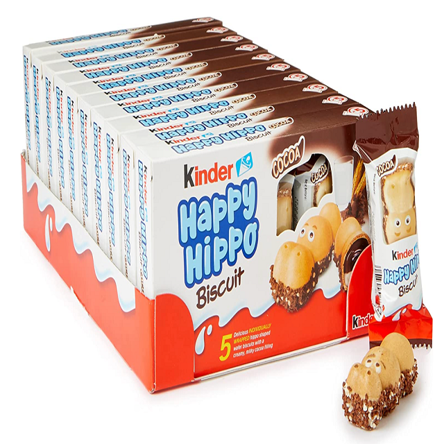 Kinder Happy Hippo Biscuits 3-PACK 3x103.5g/3x3.65oz