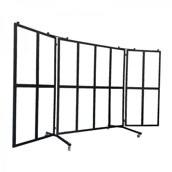 Custom Size Decorative Metal Frame Outdoor Indoor Garden Protective Wind Screen Distancing 16 Window Room Divider Screen