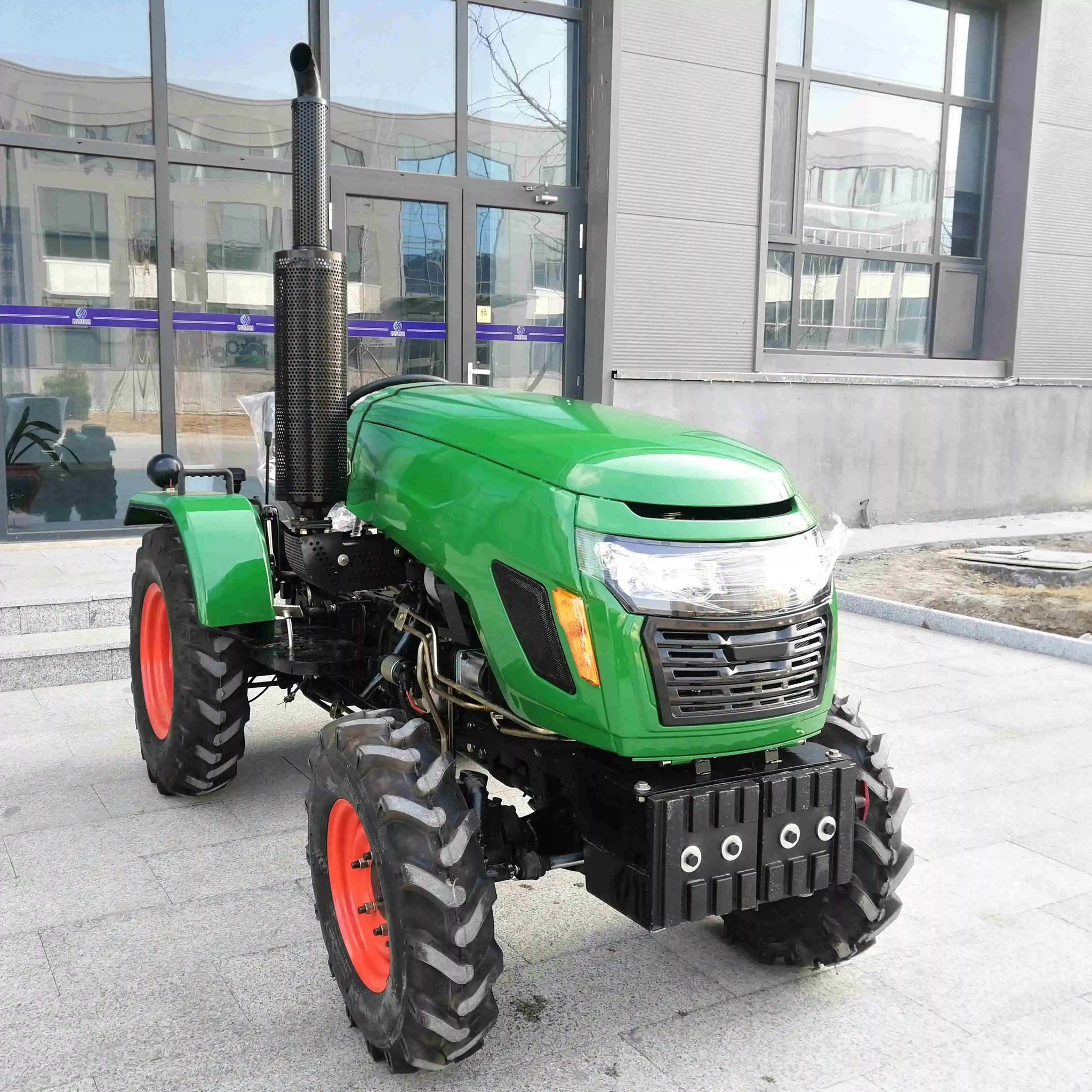 high efficiency mini tractors four wheel drive electric loader self loading small 4WD Diesel 4x4 Farm Tractor