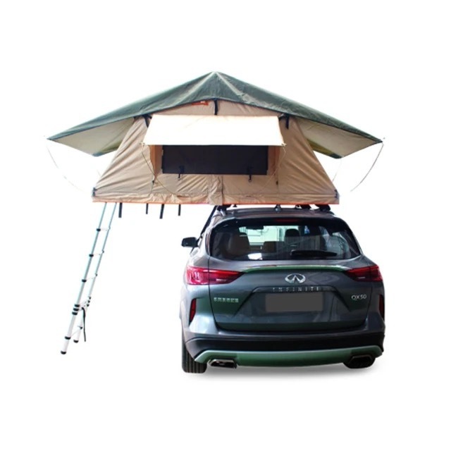 Aluminium triangle Shell Camping SUV Car RoofTop Tent hard shell Cover car Roof top Tent for sale