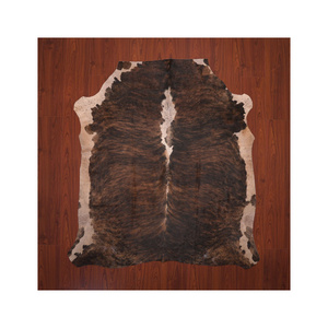 Leather Carpet Faux Skin Fur Carpets Artificial Brown Deer skin Natural Shape Cow Hide Rug