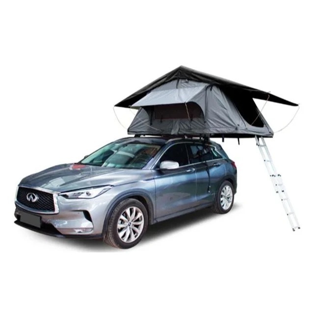 Aluminium triangle Shell Camping SUV Car RoofTop Tent hard shell Cover car Roof top Tent for sale