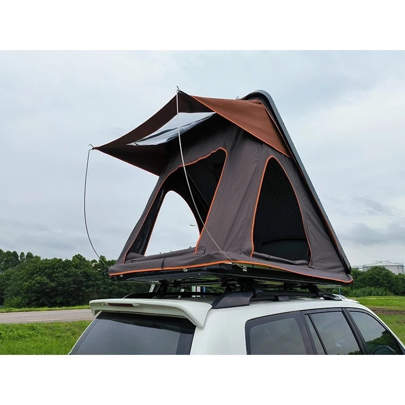 Cheap quality outdoor Canvas camping box ABS automatic hard shell roof top car rooftop tent for sale.