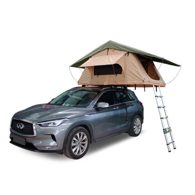 Aluminium triangle Shell Camping SUV Car RoofTop Tent hard shell Cover car Roof top Tent for sale