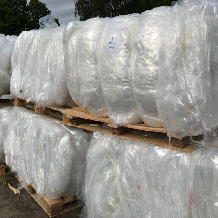 Top Grade LDPE LLDPE GPPS PP PE Natural Plastic Film Scrap Recycled Plastic Waste Film Scrap LDPE