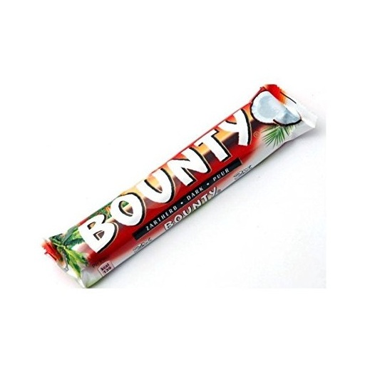 Bounty Coconut Milk Chocolate Bars Bulk Box, 24 Bars of 57g