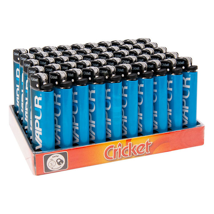 Cricket Disposable Lighters Frost (Original), 50 Piece