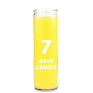 7 Days Candle in glass holders 12x1ct Religious Candles Wholesale In Bulk for Memorial Unscented burning 7 days