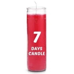 Wholesale Bulk 100% Excellent Quality 7 Days Long Burning Spiritual Religious Unscented Candles With Holders