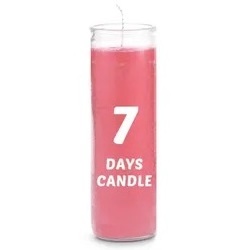 Wholesale Bulk 100% Excellent Quality 7 Days Long Burning Spiritual Religious Unscented Candles With Holders