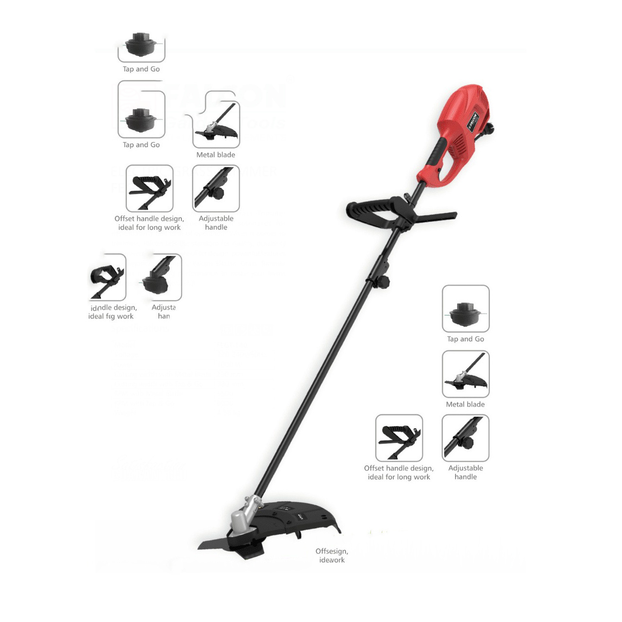 Plastic blade electric brush cutter Cordless Grass Cutter Power String grass cutter trimmer machine bare tool