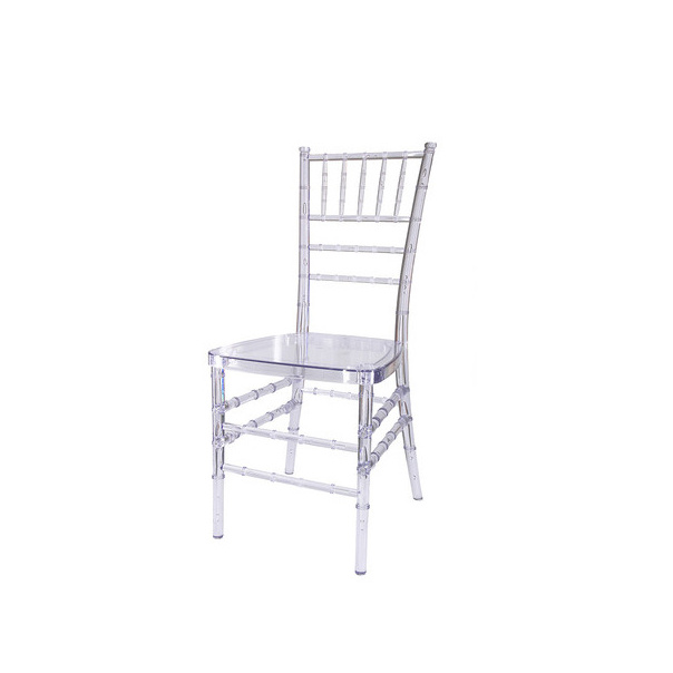 Cheap price clear resin chivari chair and tiffany wedding chair for sale