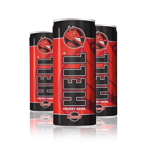 HELL ENERGY DRINKS BLACK CHERRY 250ml 24pcs