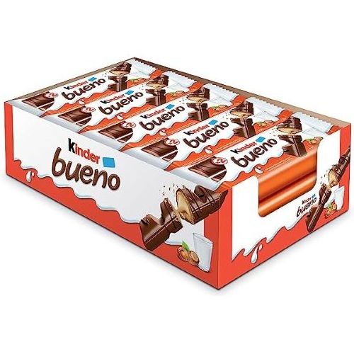 Brand new Kinde Bueno Milk Chocolate Wafer Hazelnut Bars Ready for food