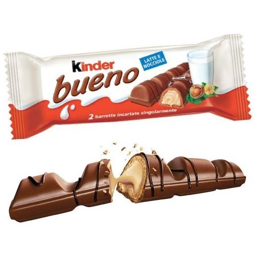 Brand new Kinde Bueno Milk Chocolate Wafer Hazelnut Bars Ready for food