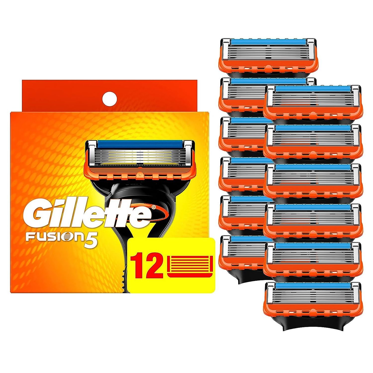 4 X Gillette Fusion Refill Razor Blade Cartridges 4 Pack (Total 16 Blades)